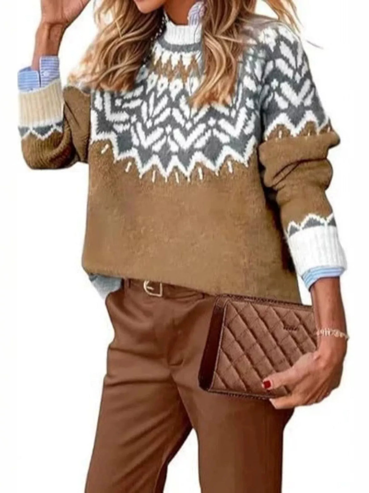 Fair Isle sweater – camel