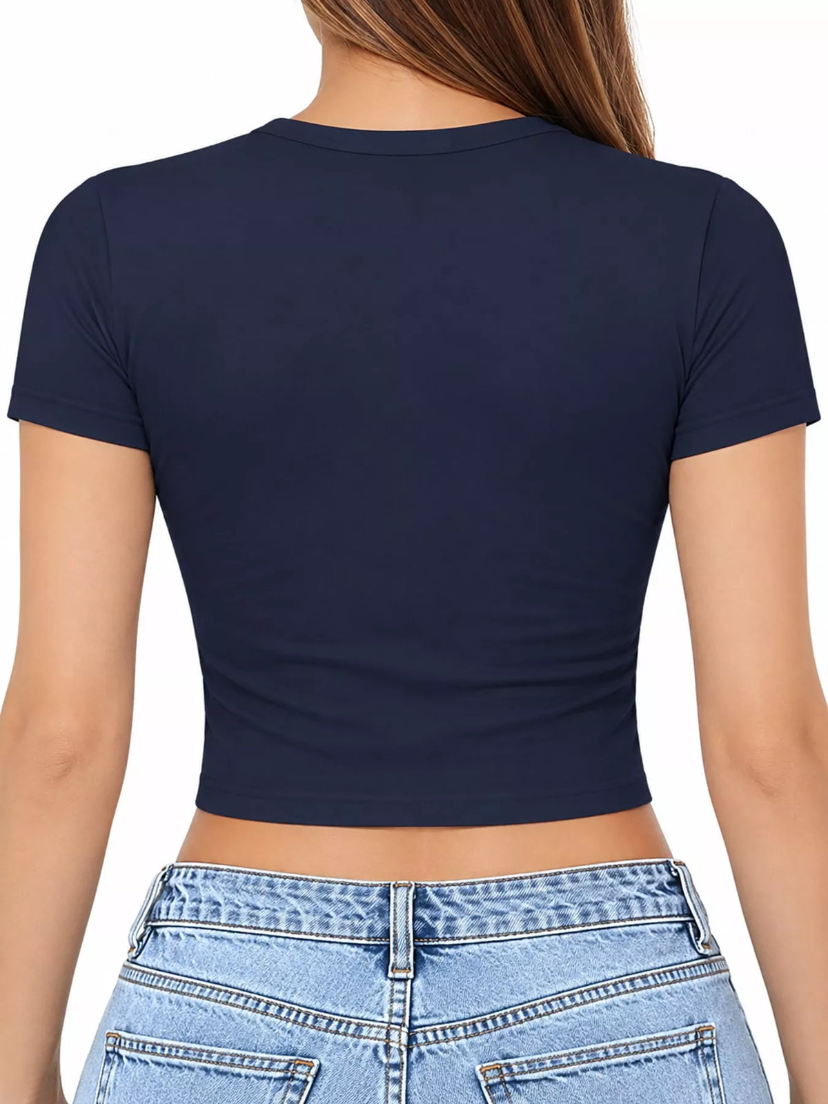 Fitted crew crop tee