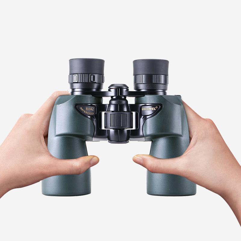 USCAMEL Binoculars 8x42 Professional Hunting Telescope Watching Birds Camping(Olive Green)