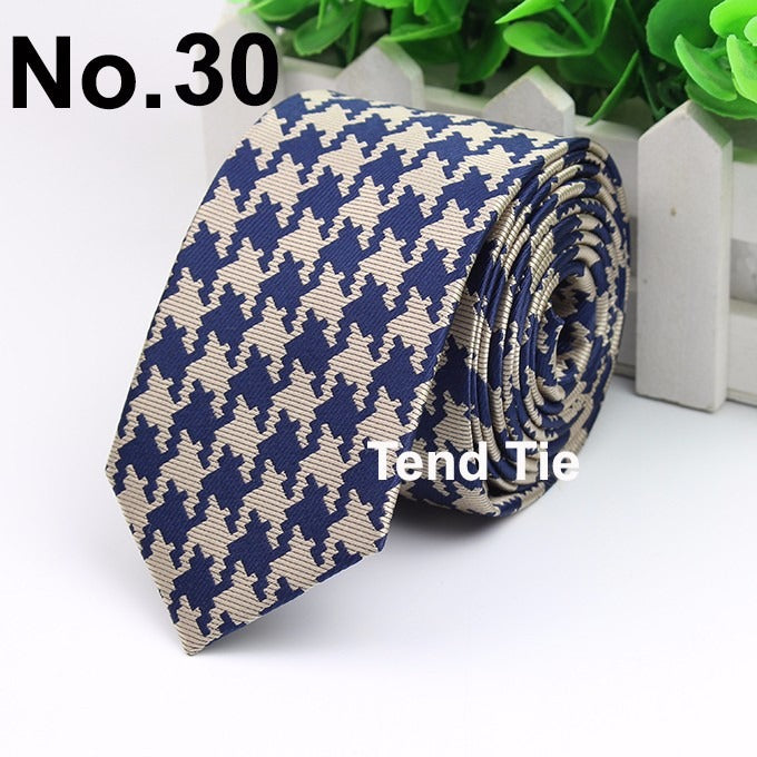 Men's Business Professional Polyester Tie 6CM British Tie