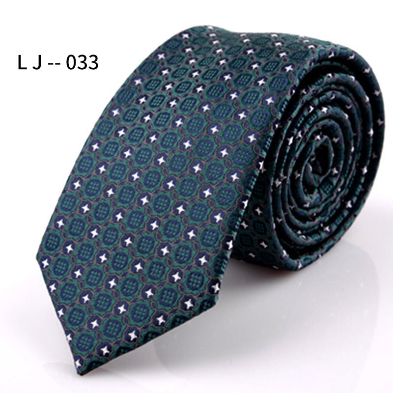 Men's Accessories Men's 6CM Tie Color blocked Adult Business Casual Tie