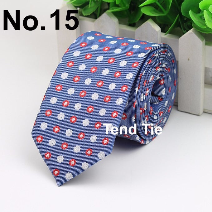 Men's Business Professional Polyester Tie 6CM British Tie