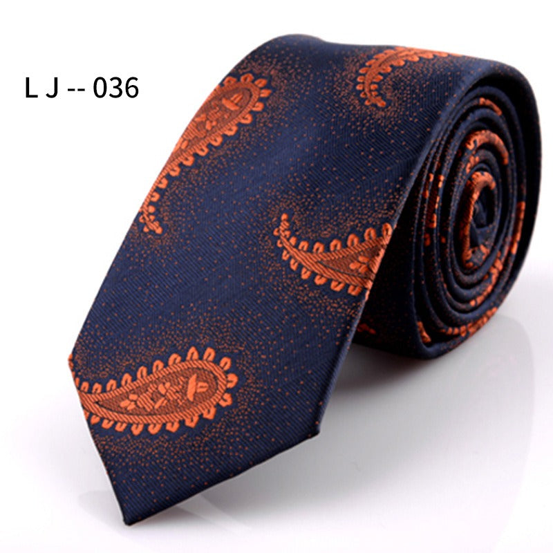 Men's Accessories Men's 6CM Tie Color blocked Adult Business Casual Tie