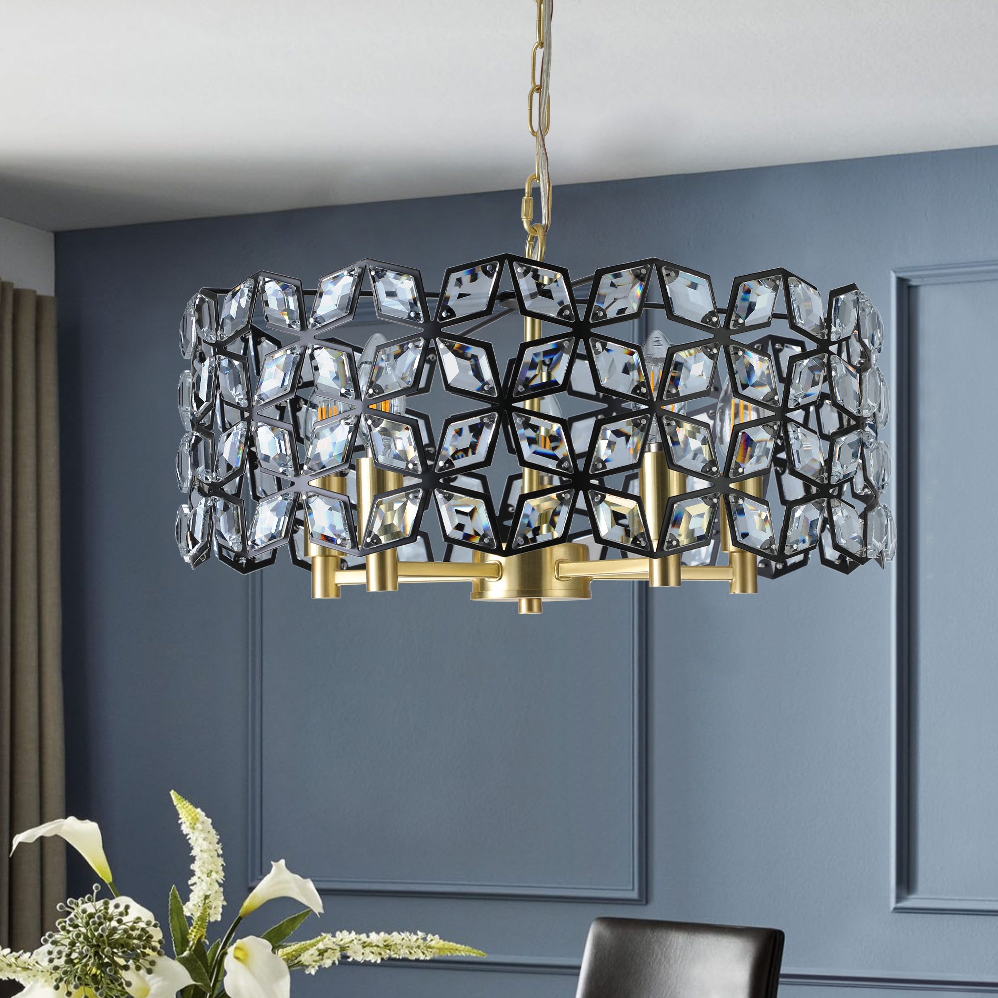 Modern Crystal Chandelier for Living-Room Round Cristal Lamp Luxury Home Decor  Light Fixture