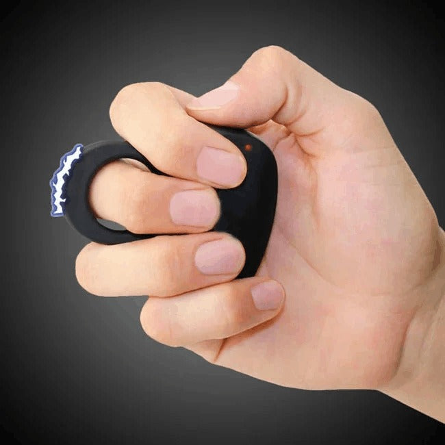 Current cheetah thorn ring 18mv electric shock ring toy ring self-defense finger set toy creative toy