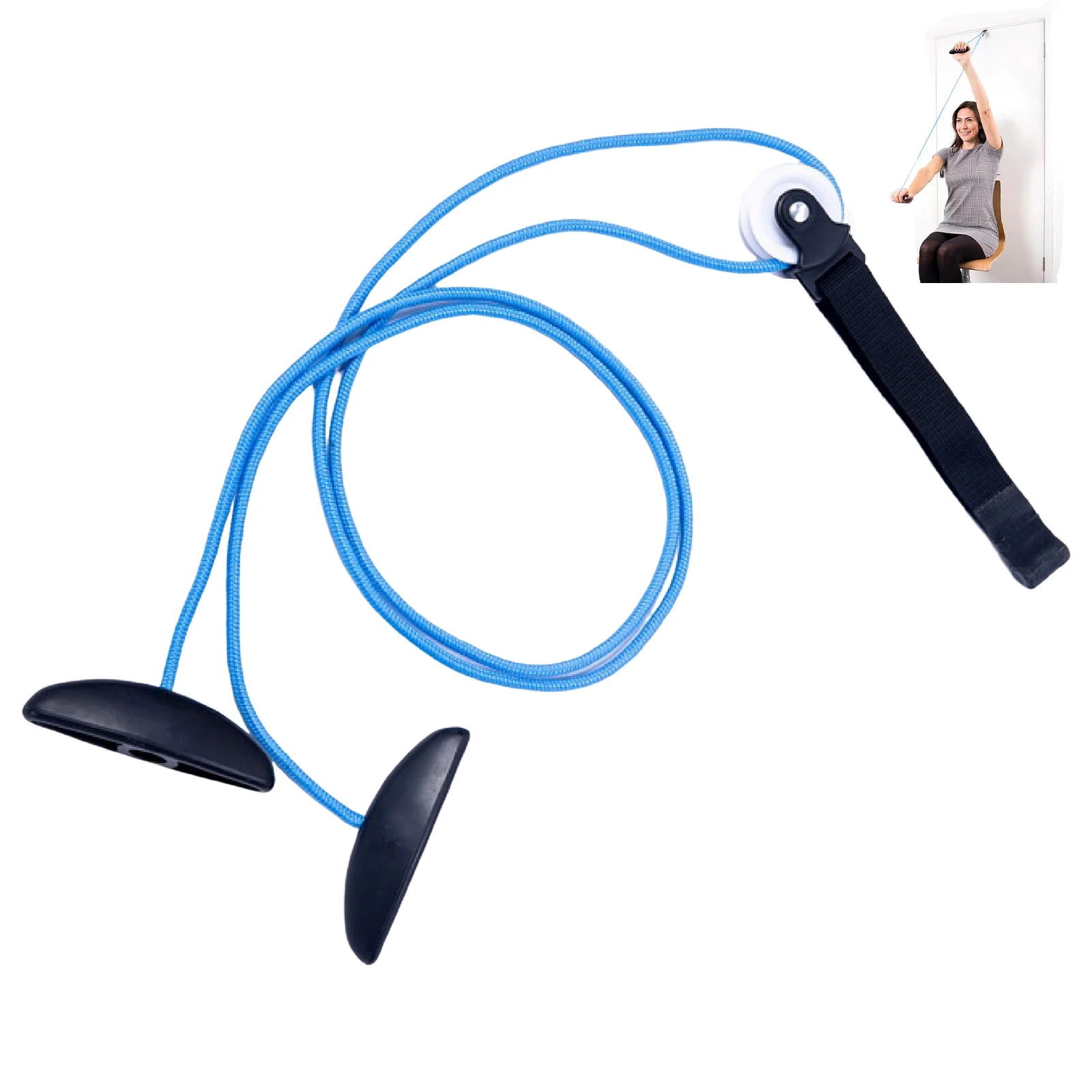 Health Care Portable Daily Injury Prevention Shoulder Pulley Over The Door Elastic High Strength Rope Exerciser Home Lightweight