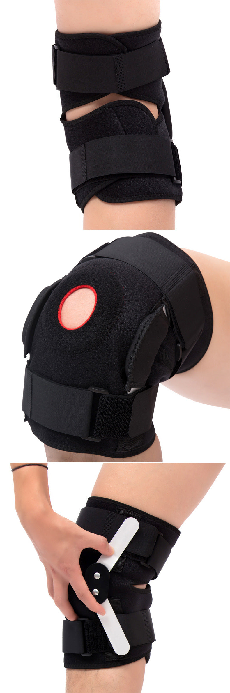 Adjustable hinged Patella Knee Support Brace for pain relief and knee joint protection