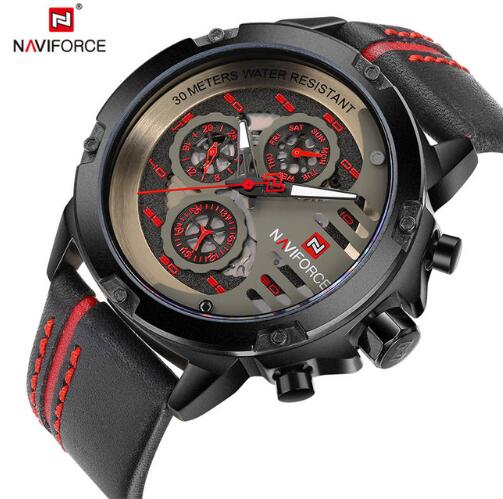 NAVIFORCE Men's Waterproof Quartz Sport Wrist Watches