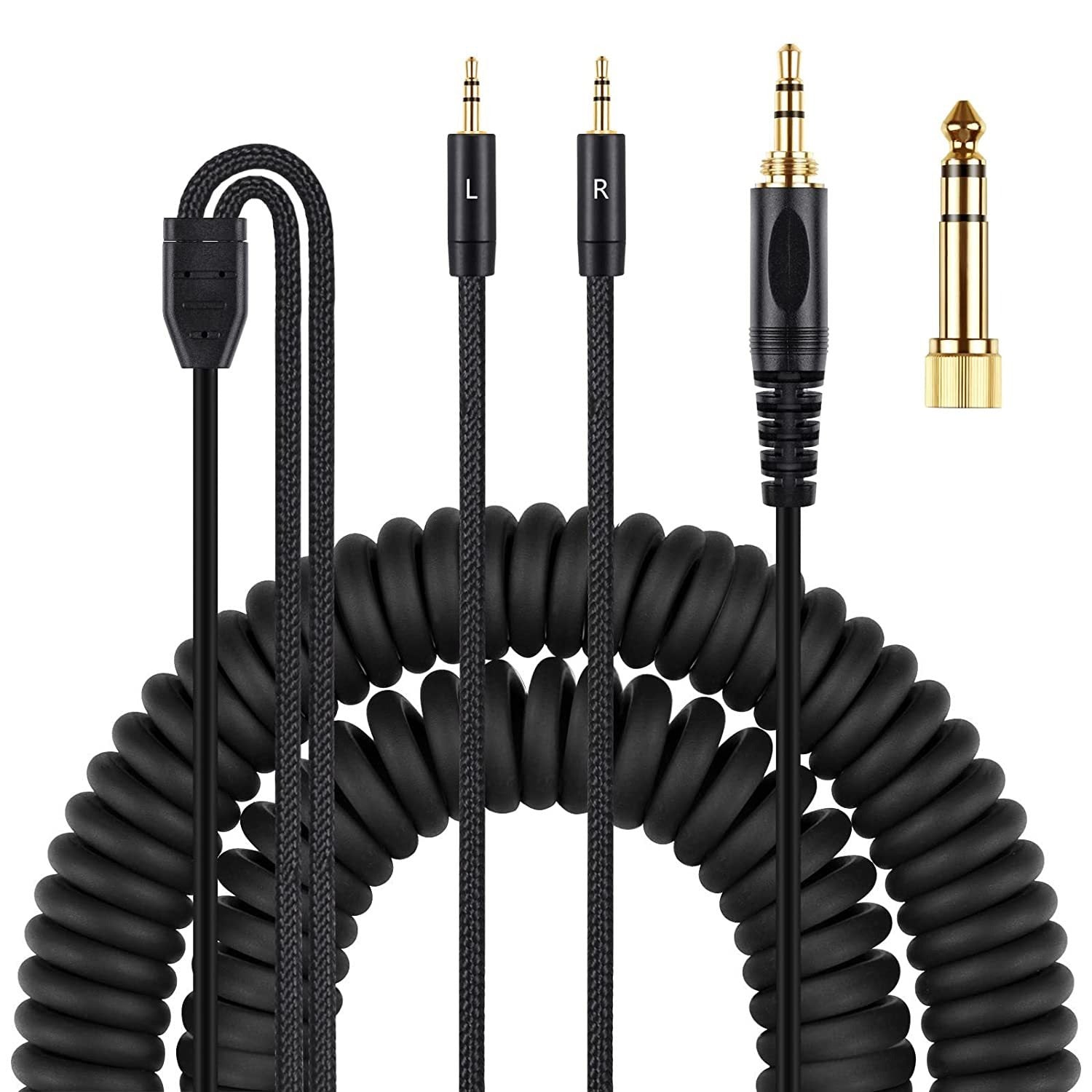 Suitable for HIFIMAN HE400i and He560 dual 2.5mm plug earphones with spring earphone cable upgrade cable