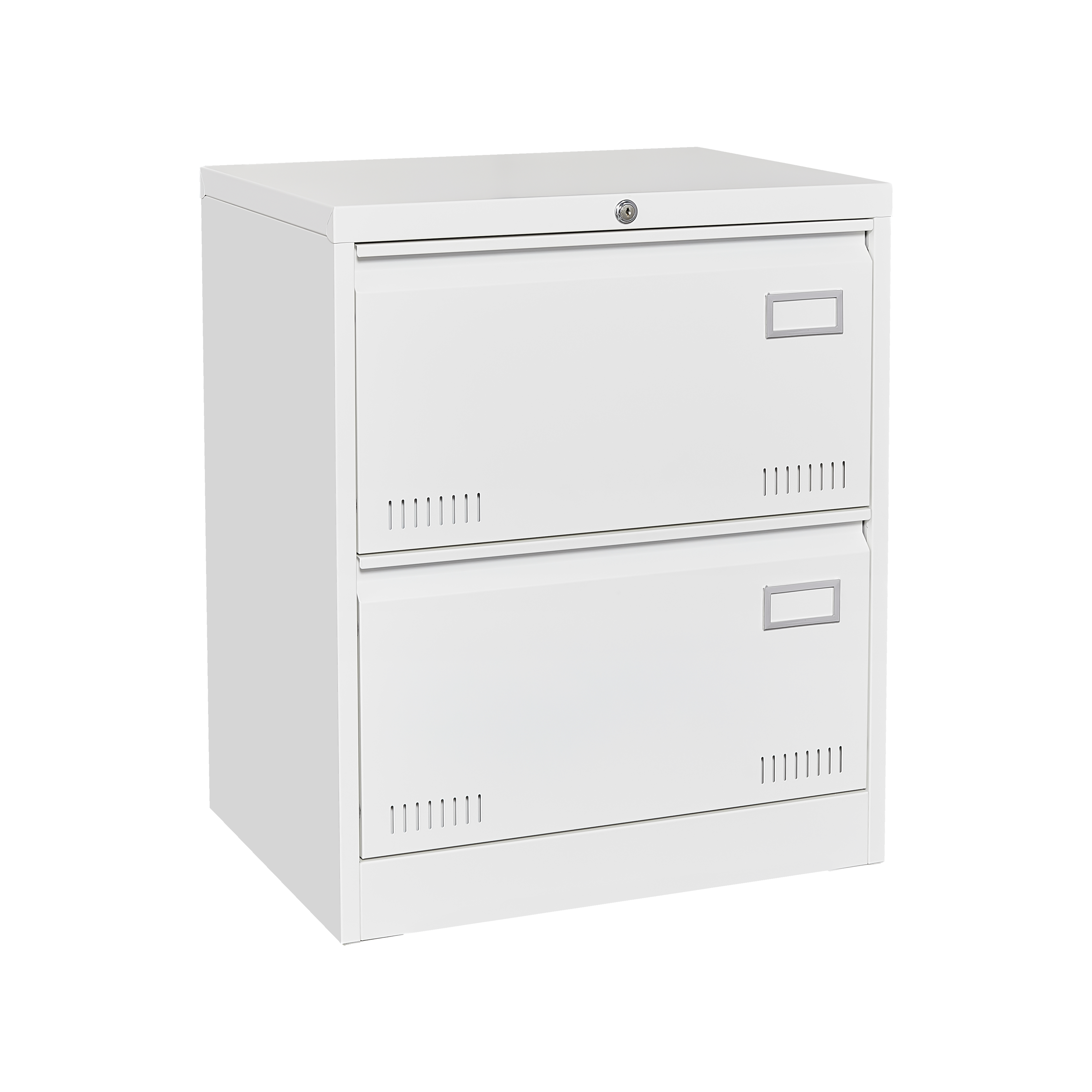 Horizontal file cabinet, 2 drawers, white file cabinet with lock, metal file cabinet with lock, 3 drawers, legal office cabinet