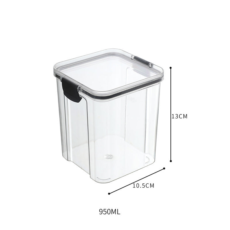 Sealed Cans Of Whole Grains Kitchen Storage Food Grade Transparent Plastic Cans Box Snacks Dry Goods Tea Storage Cans