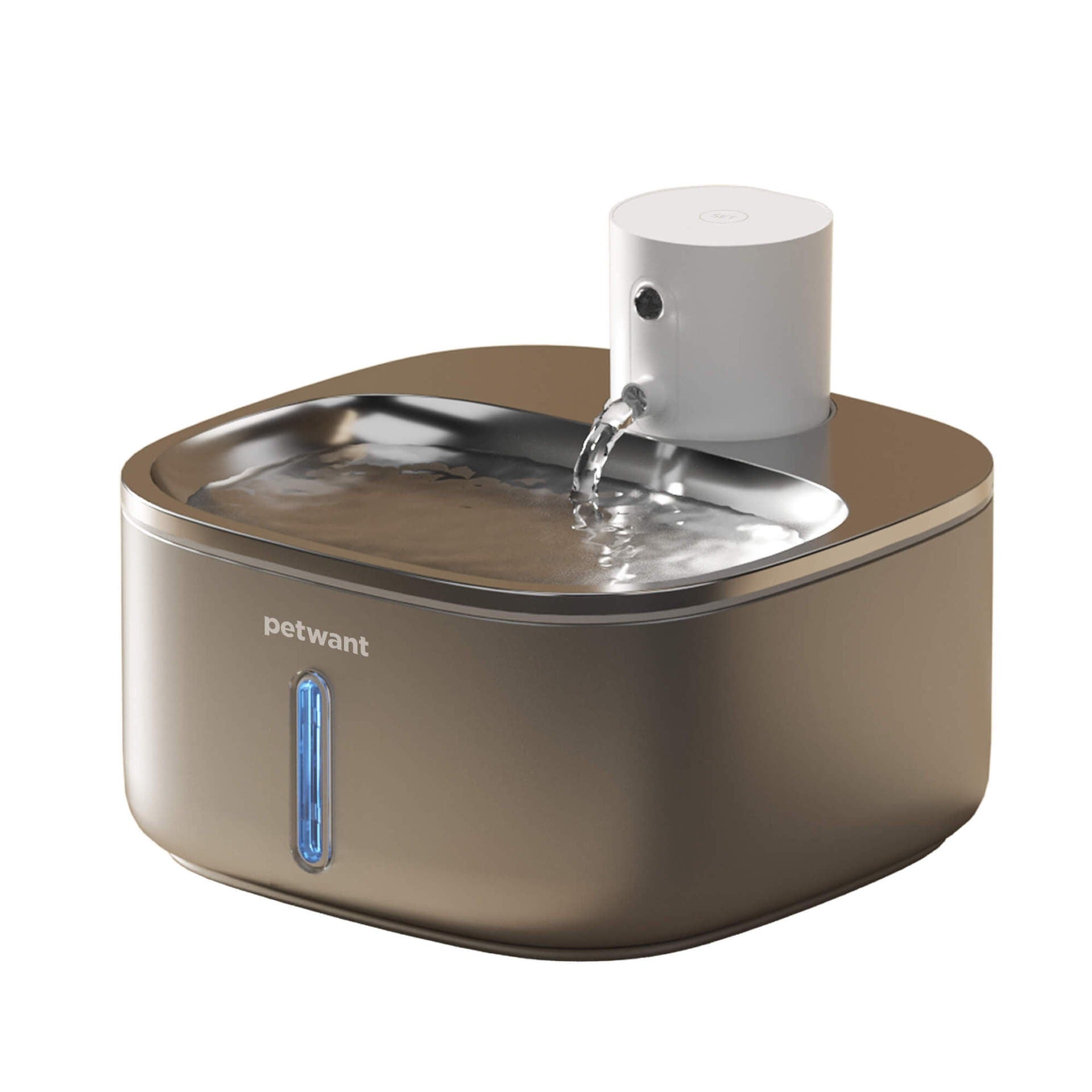 3.2L stainless steel wireless pet water dispenser 5000mA ultra endurance infrared sensing water feeding