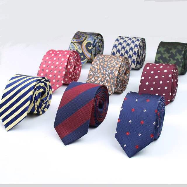 Men's Business Professional Polyester Tie 6CM British Tie