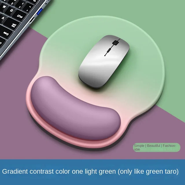 Gradient Mouse Pad Wrist Guard with Logo Female Wrist Guard Mouse Pad Wrist Support Computer Silicone Mouse Pad Wholesale