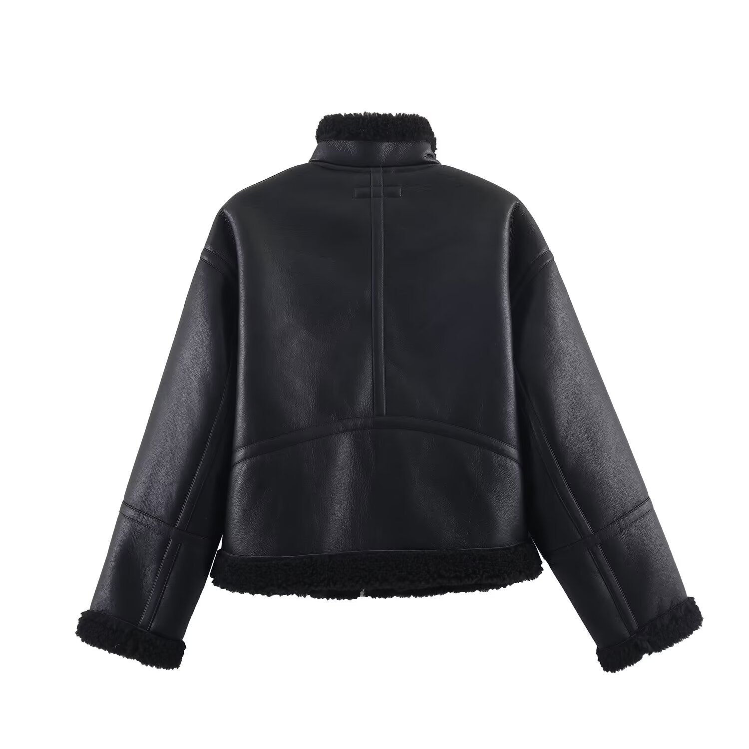 Casual Reversible Fleece Jacket Outerwear for Women
