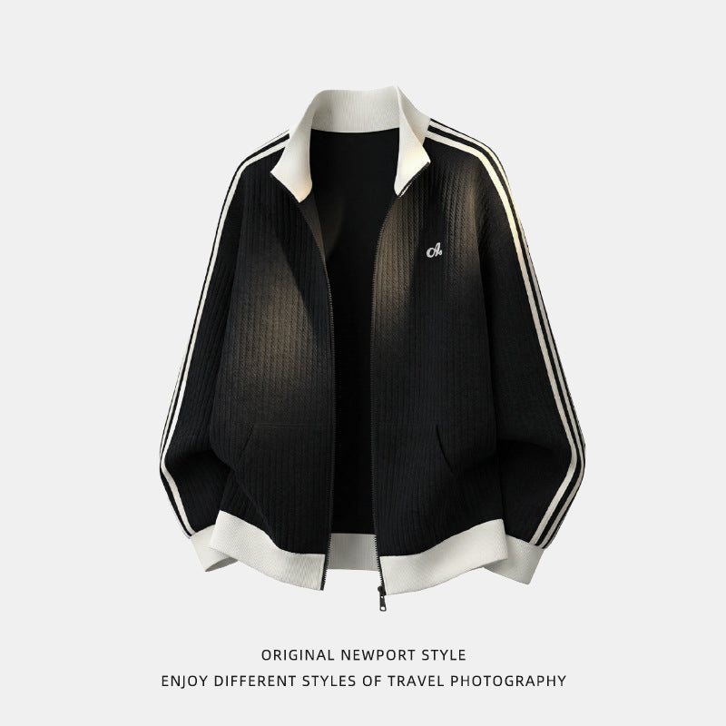 Stand up collar loose sports casual jacket