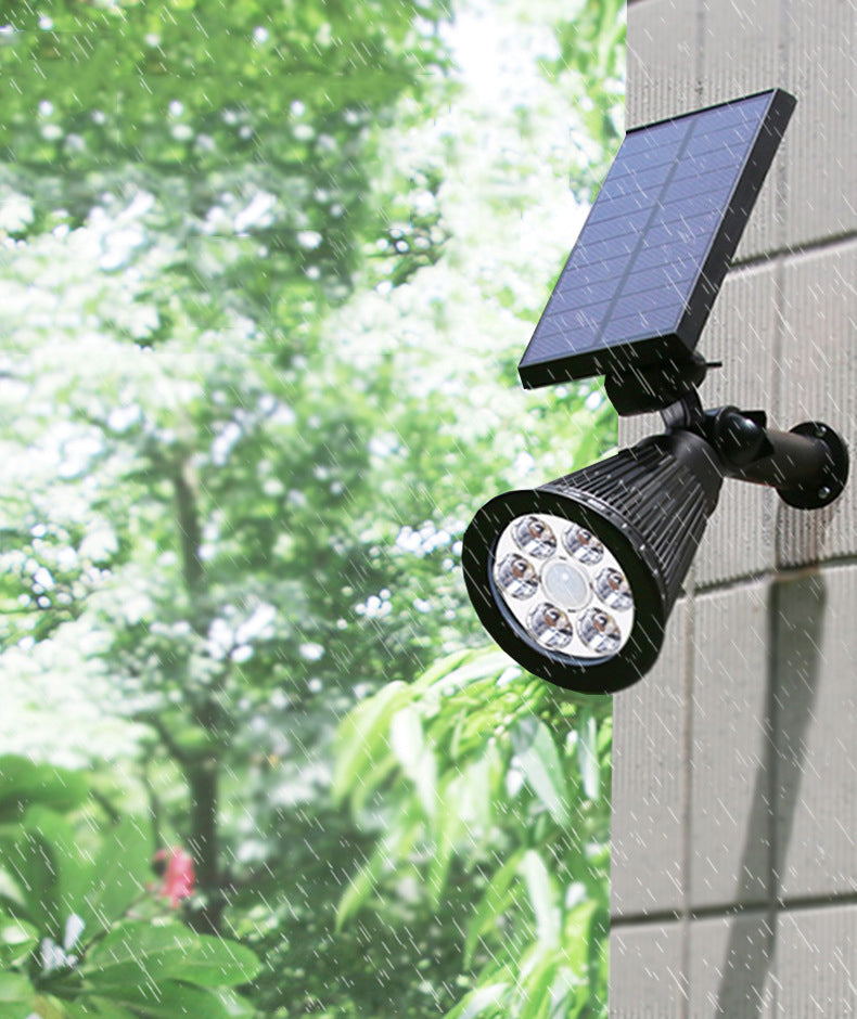 Outdoor Courtyard Garden Plug-In Solar Lawn Light New LED Standing Landscape Spotlight