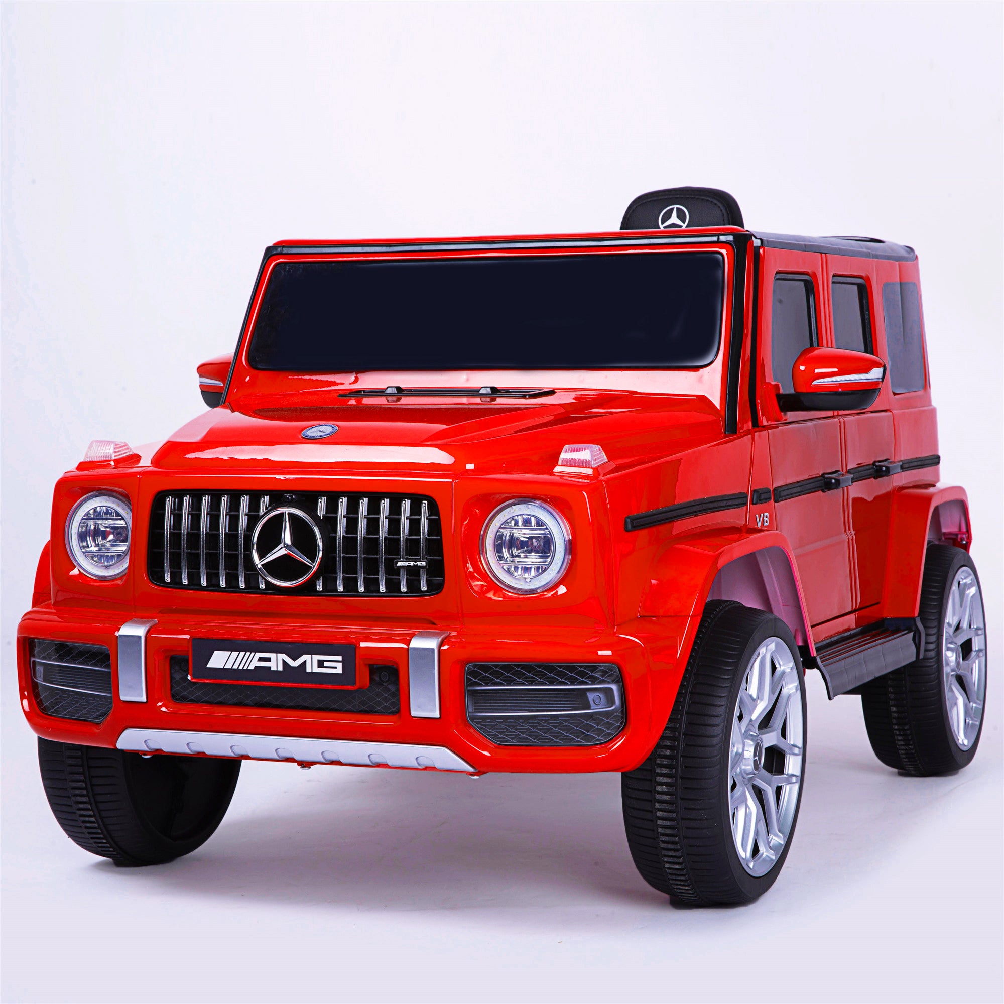 Mercedes Benz G63 Children's Electric Vehicle with Remote Control, 12V Spring Suspension, Safety Lock, and License