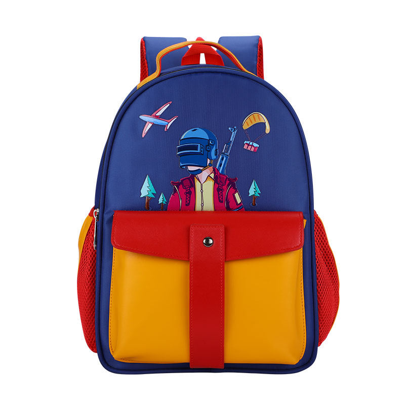 New children's schoolbag cartoon creative boy light backpack 3-5 years old kindergarten student backpack