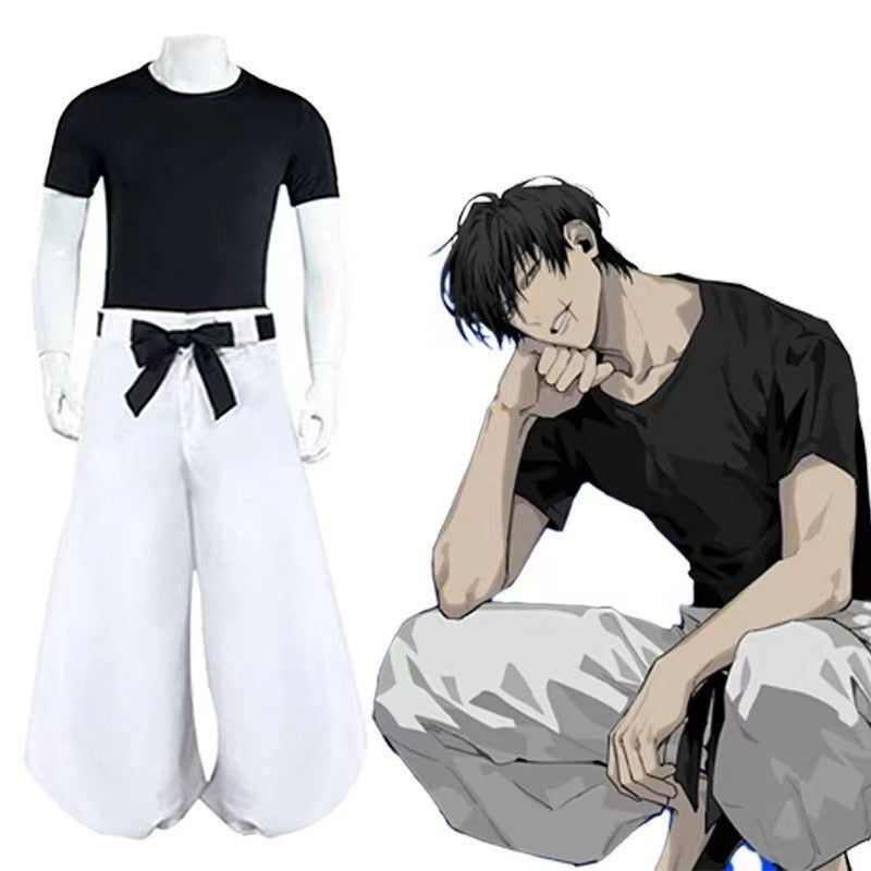 Jujutsu Battle Cosplay Costume Clothing High School Gojo Gojo High School Xia Youjie cosplay Black Uniform