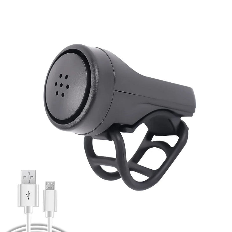 Bicycle Electric Bell Bike USB Charging Horn MTB Mountain Bike Warning Safety Ring Waterproof Bell Cycling Accessories