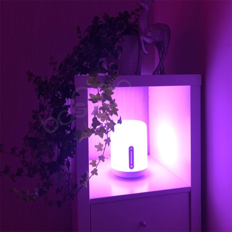 Arrival Original Xiaomi Mijia Bedside Lamp 2 Bluetooth WiFi Connection Touch Panel APP Control Works with Apple HomeKit Siri