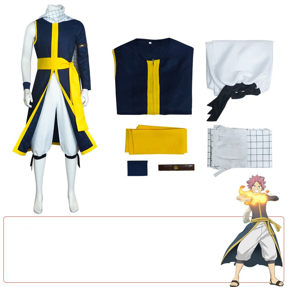 Fairy Tail Centennial Mission cosplay costume Naz Doragnol cosplay costume Fire King Naz