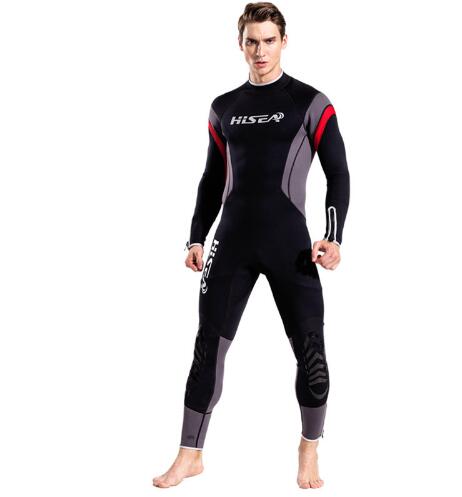 Men 1.5mm Neoprene Wetsuit Onepiece Jumpsuit Swimming Scuba Diving Surfing Snorkeling Fullbody SuitS Long Sleeve Wet Suit