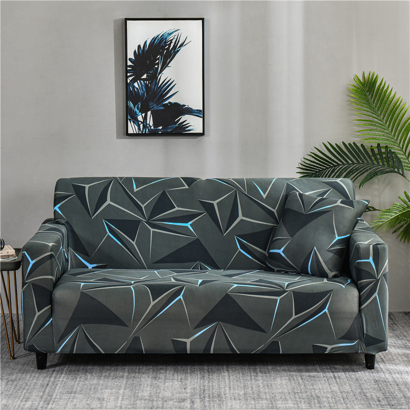 Printed sofa cover with all inclusive sand and elastic sofa cover