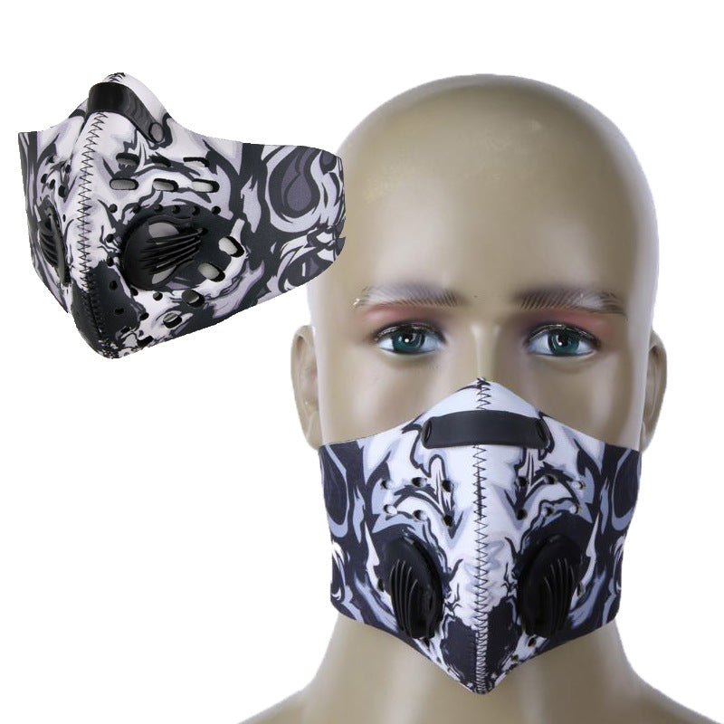 Outdoor Running Anti-Smog Breathing Valve Cycling Mask Activated Carbon Mask Bicycle Windproof Warm Mask Dustproof