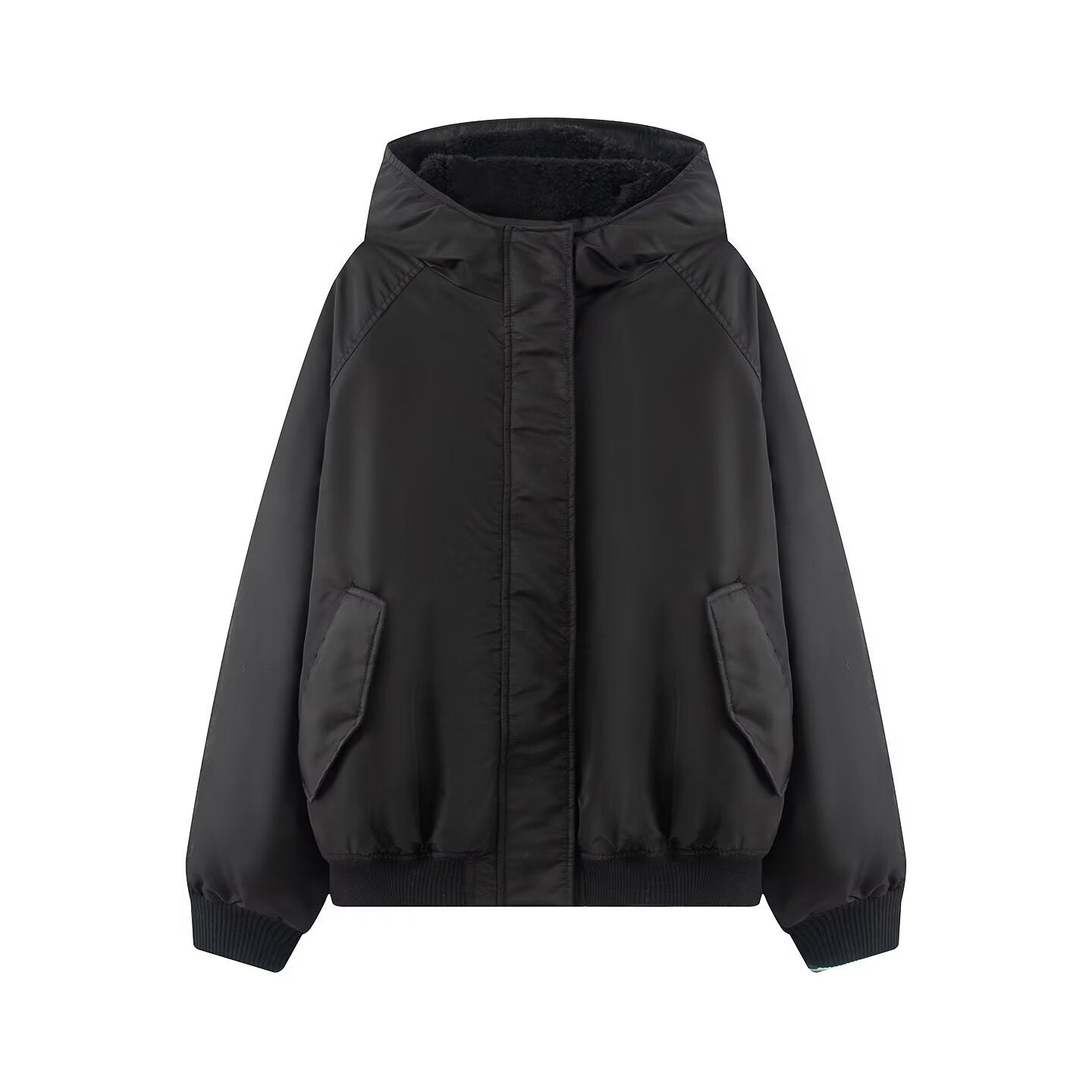 Large silhouette pilot cotton jacket
