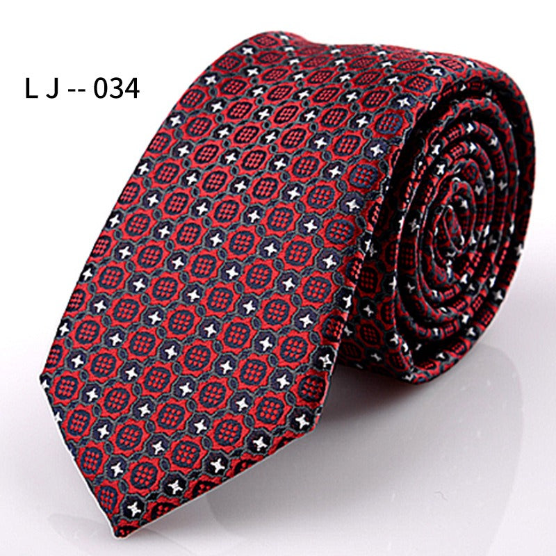 Men's Accessories Men's 6CM Tie Color blocked Adult Business Casual Tie