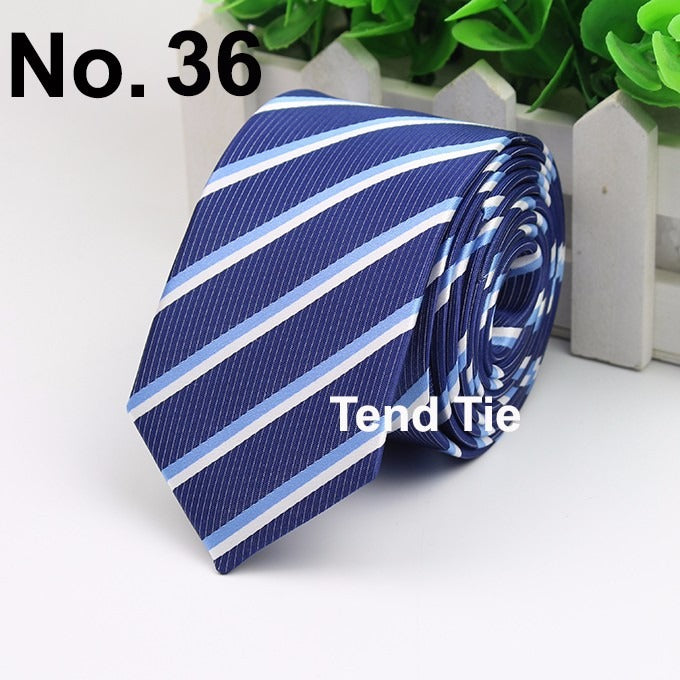 Men's Business Professional Polyester Tie 6CM British Tie