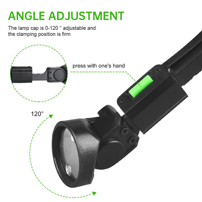 USB Rechargeable Retractable LED Neck Reading Light, Adjustable up to 120 Degrees.