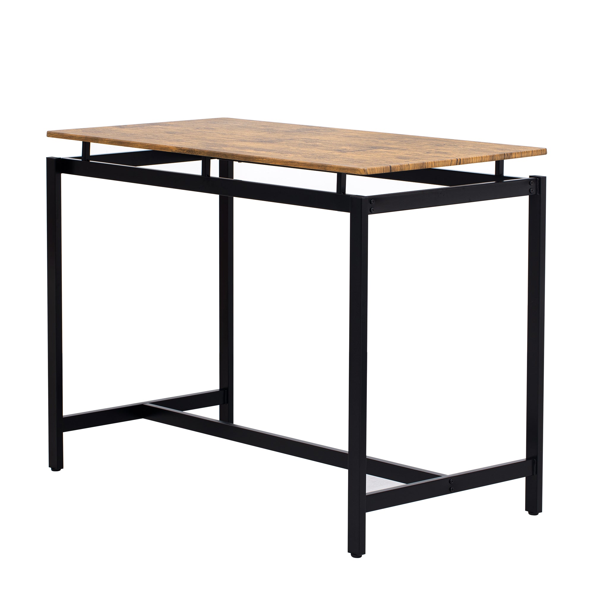 TREXM 5-piece compact bar table with table and stool - modern industrial design brown