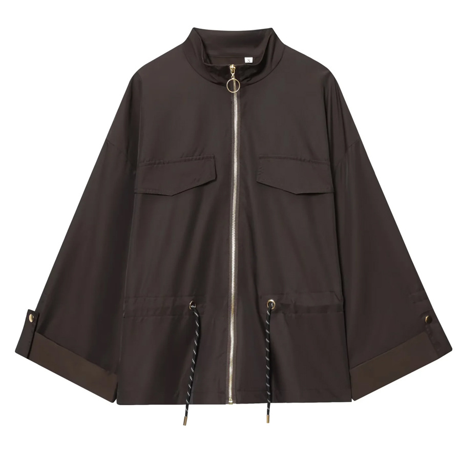 Outdoor Hunting Jacket for Men, Fashion Casual Drawstring Waist Coat Lightweight Outerwear Hooded Design Windproof &amp; Breathable, Ideal for Outdoor Activities