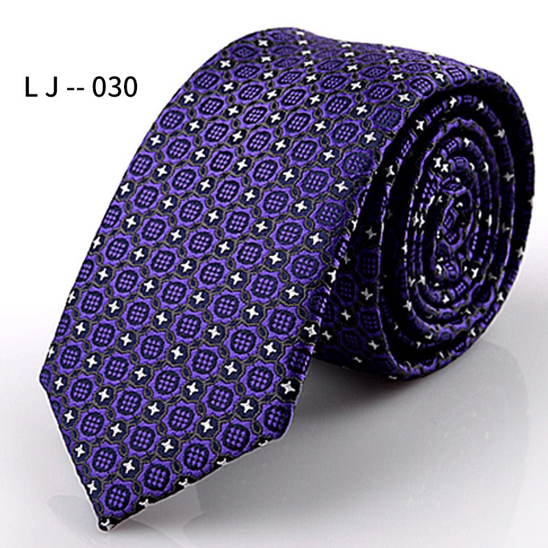 Men's Accessories Men's 6CM Tie Color blocked Adult Business Casual Tie