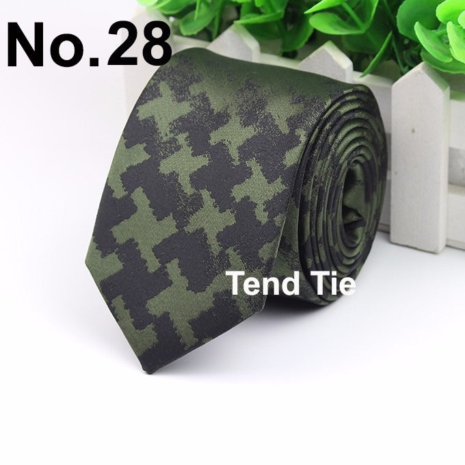 Men's Business Professional Polyester Tie 6CM British Tie