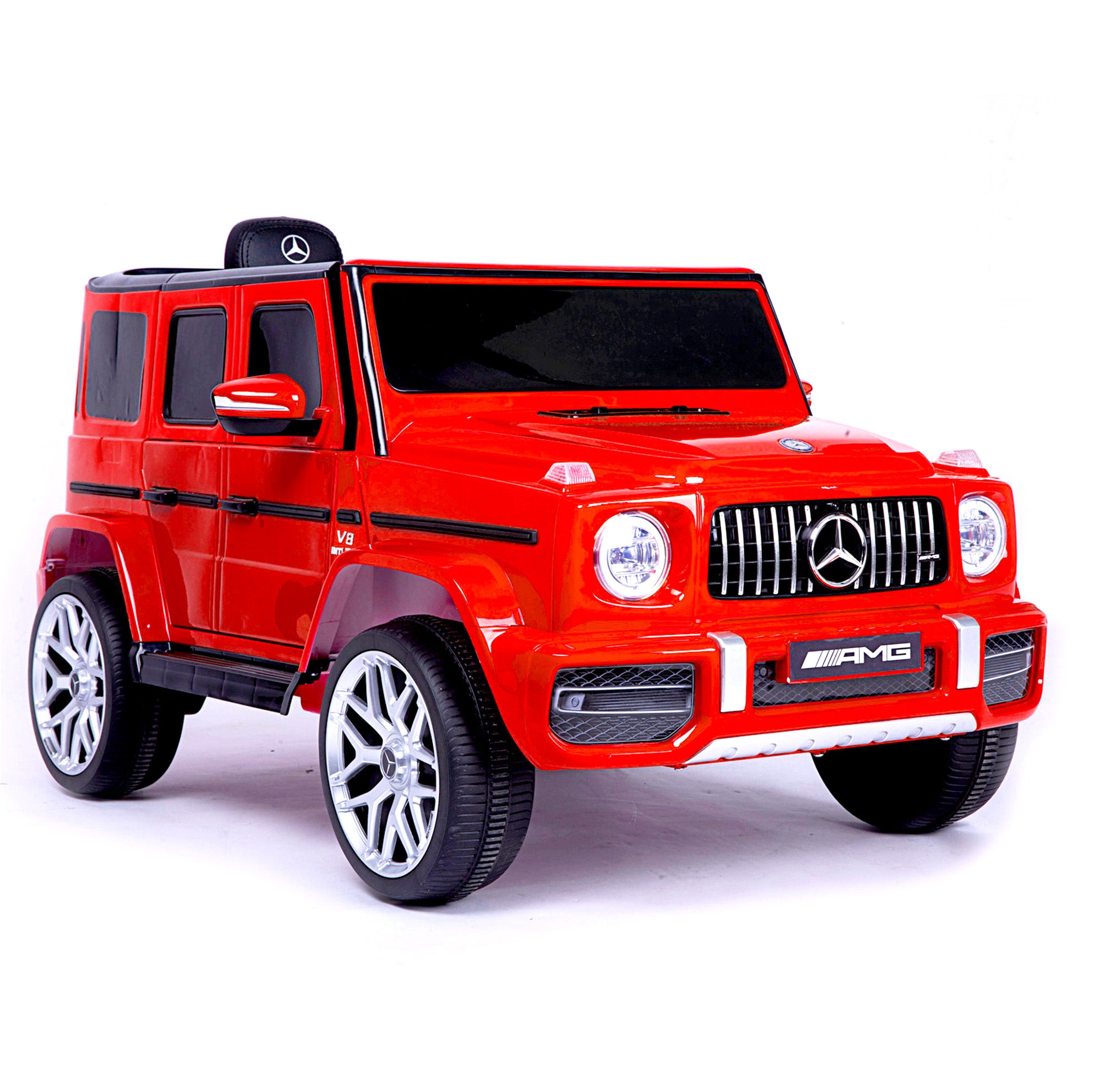 Mercedes Benz G63 Children's Electric Vehicle with Remote Control, 12V Spring Suspension, Safety Lock, and License