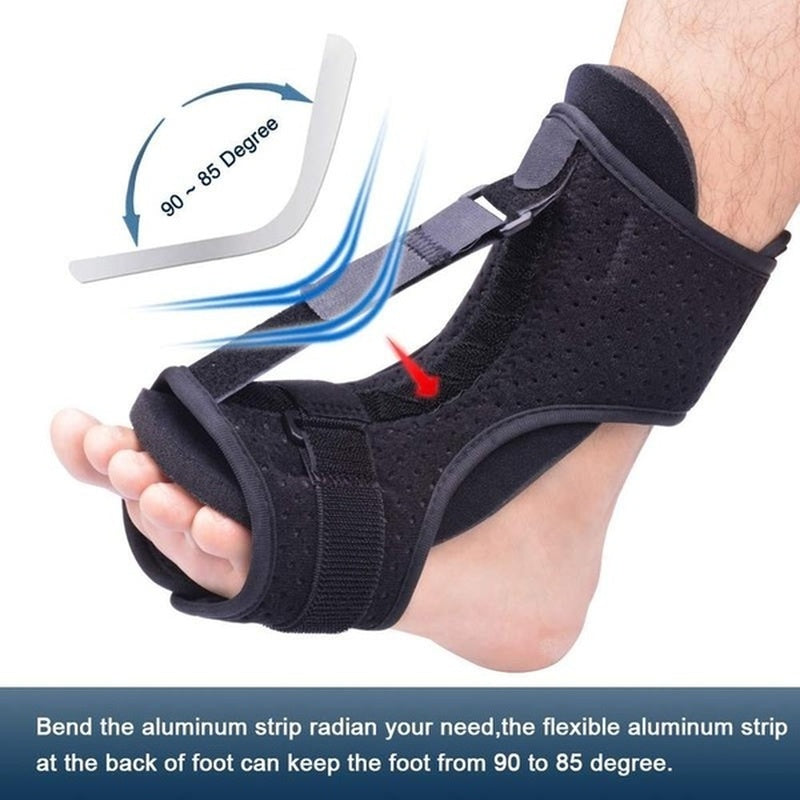 Adjustable Plantar Fasciitis Night Splint Foot Drop Orthotic Brace Elastic Dorsal Night Splint