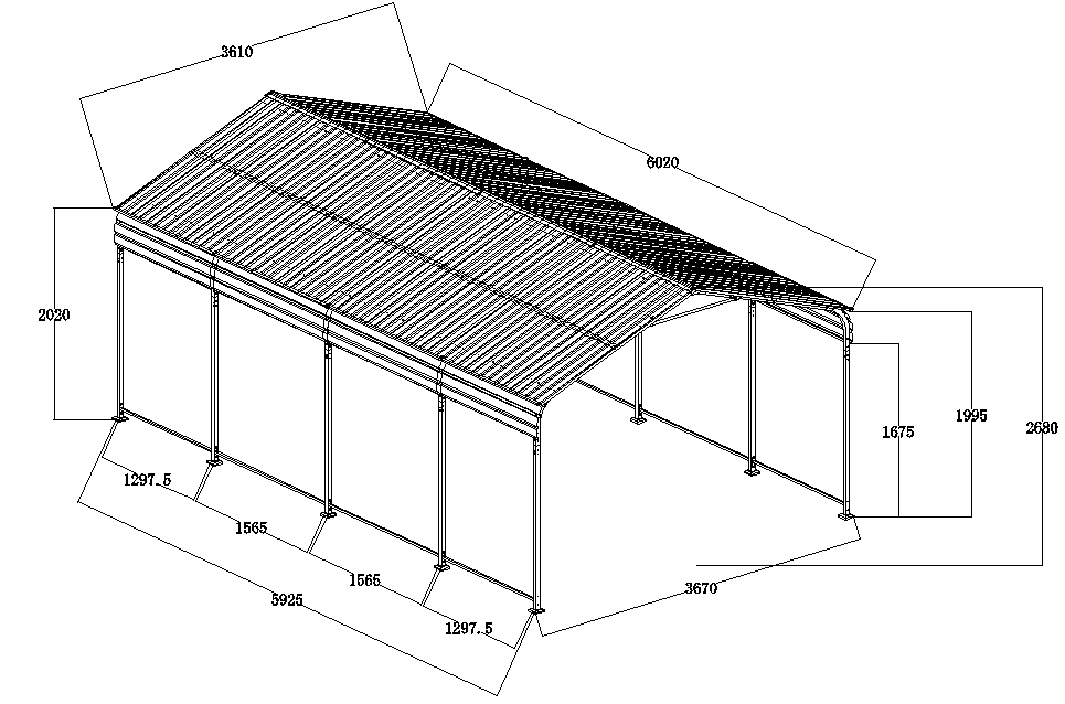 Carport 12x20 FT Heavy Duty Carport CanopyUpdated Frame Structure Galvanized Steel Roof and Enhanced BaseMetal dark Grey