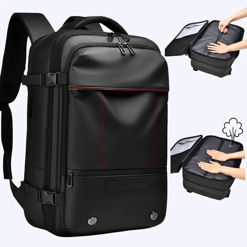 Men's Backpack Business Travel Backpack Large Capacity Expansion Multifunctional Vacuum Compression Backpack for Men