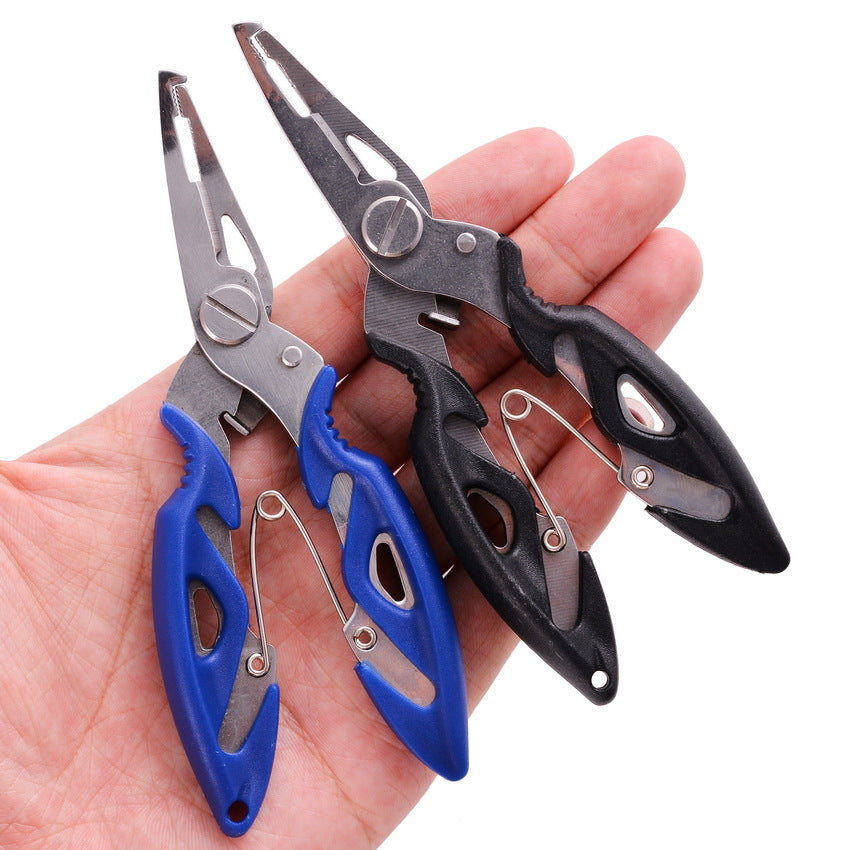 Fish Hook Pliers Small Fishing Pliers Luya Stainless Steel Mouth Fishing Horse Fishing Line Scissors Lengthened Opening