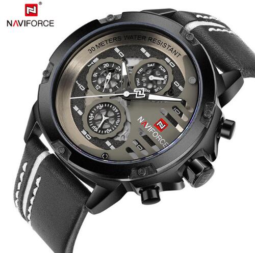 NAVIFORCE Men's Waterproof Quartz Sport Wrist Watches