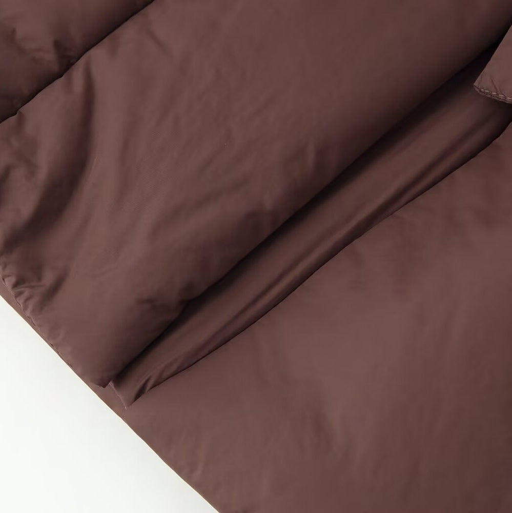 Solid color lace up loose cotton jacket