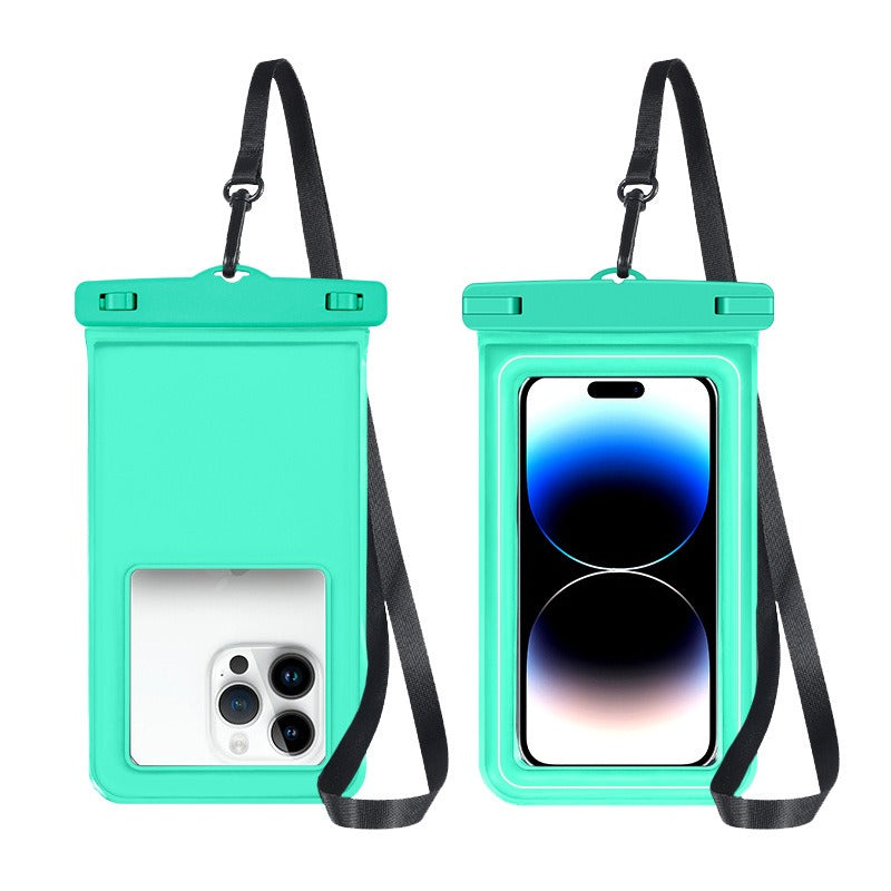 Sponge floating mobile phone waterproof bag for swimming drifting outdoor beach camping water park