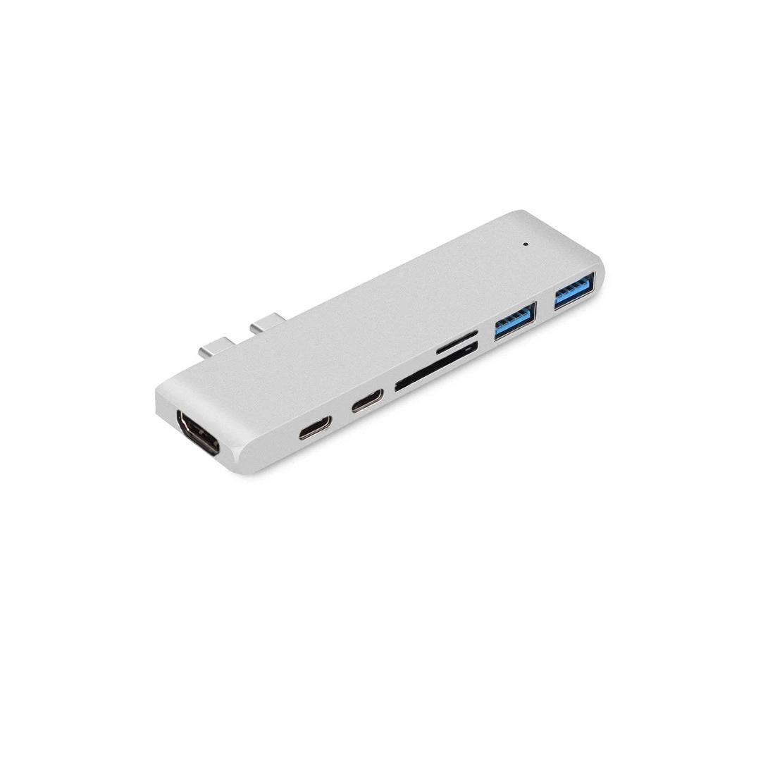 7-in-1 Dual Type-C to HDMI Dock USB 3.0 Hub Converter