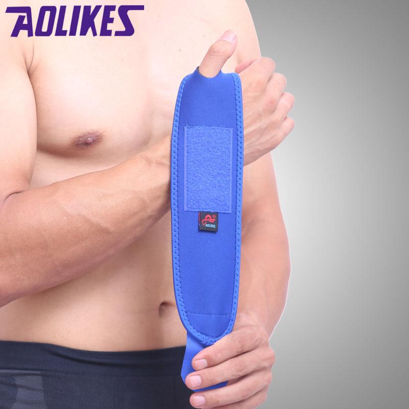 Aolikes 1pcs Sports Wristband Wrist Support Straps Wraps for Cycling Running Weight Lifting Fitness Gym Tennis Hand Bands