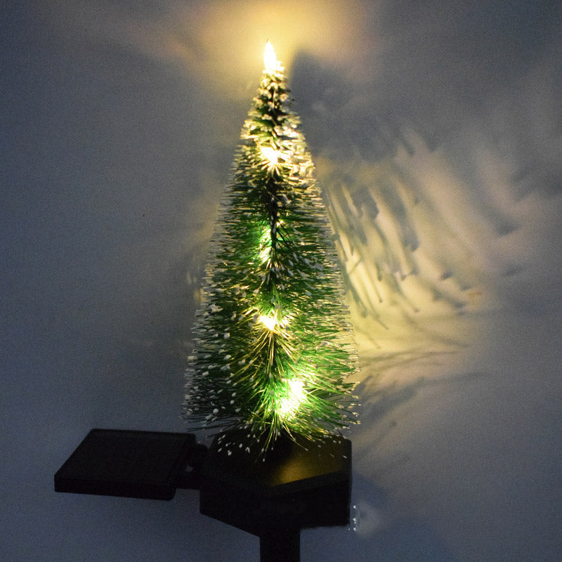 Solar Christmas Decoration Christmas Tree Is Inserted In The Holiday Garden Lawn LED Landscape Lighting