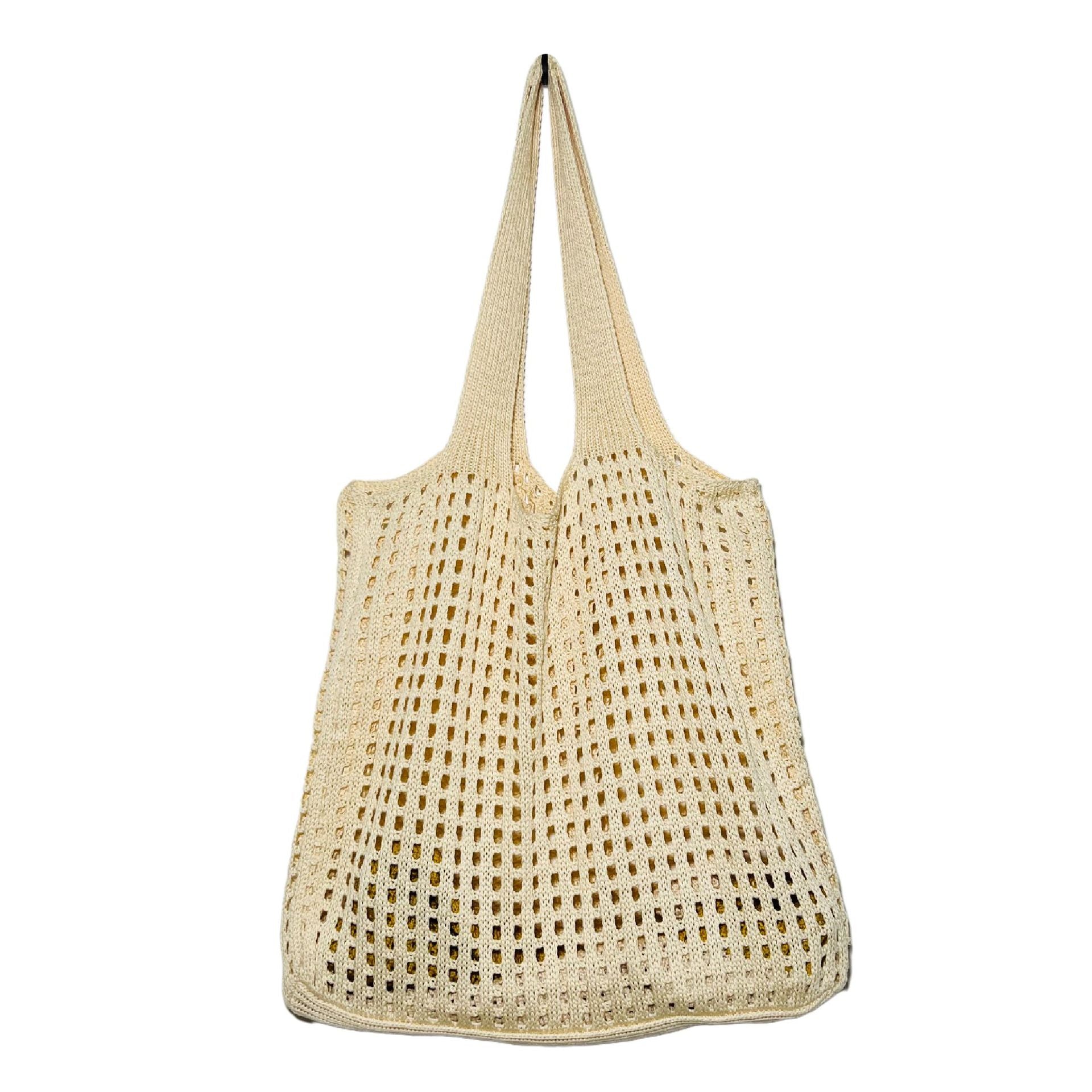 New Knitted Bag Hollow Bag Simple Bag Shoulder Bag Beach Bag Handbag Women's Bag